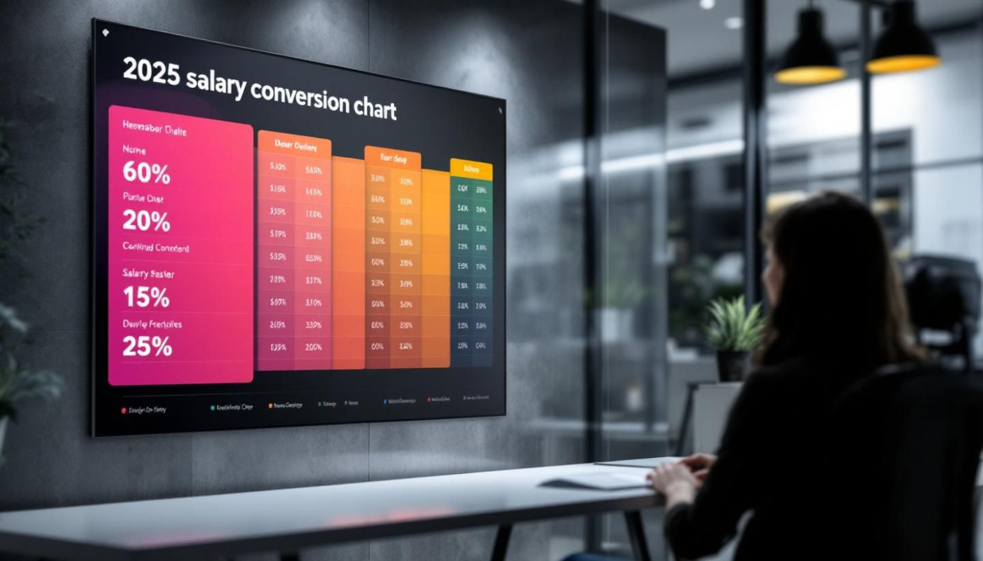 Exemple détaillé de conversion de salaire pour l'année 2025